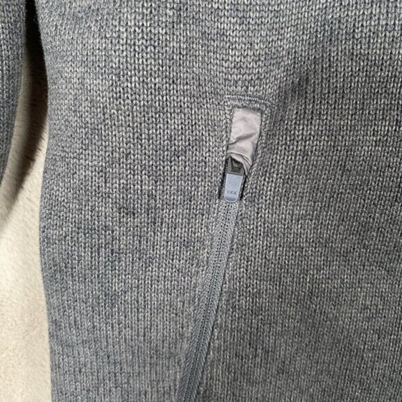 Indyeva Toga Sweater Women M Polartec Fleece Pullover Zippered Pocket Storm Grey - Picture 7 of 12